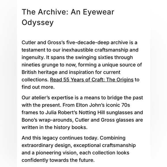 Cutler and Gross - Black cat eye sunglasses - 53-15-145 - NWT - Picture 15 of 16